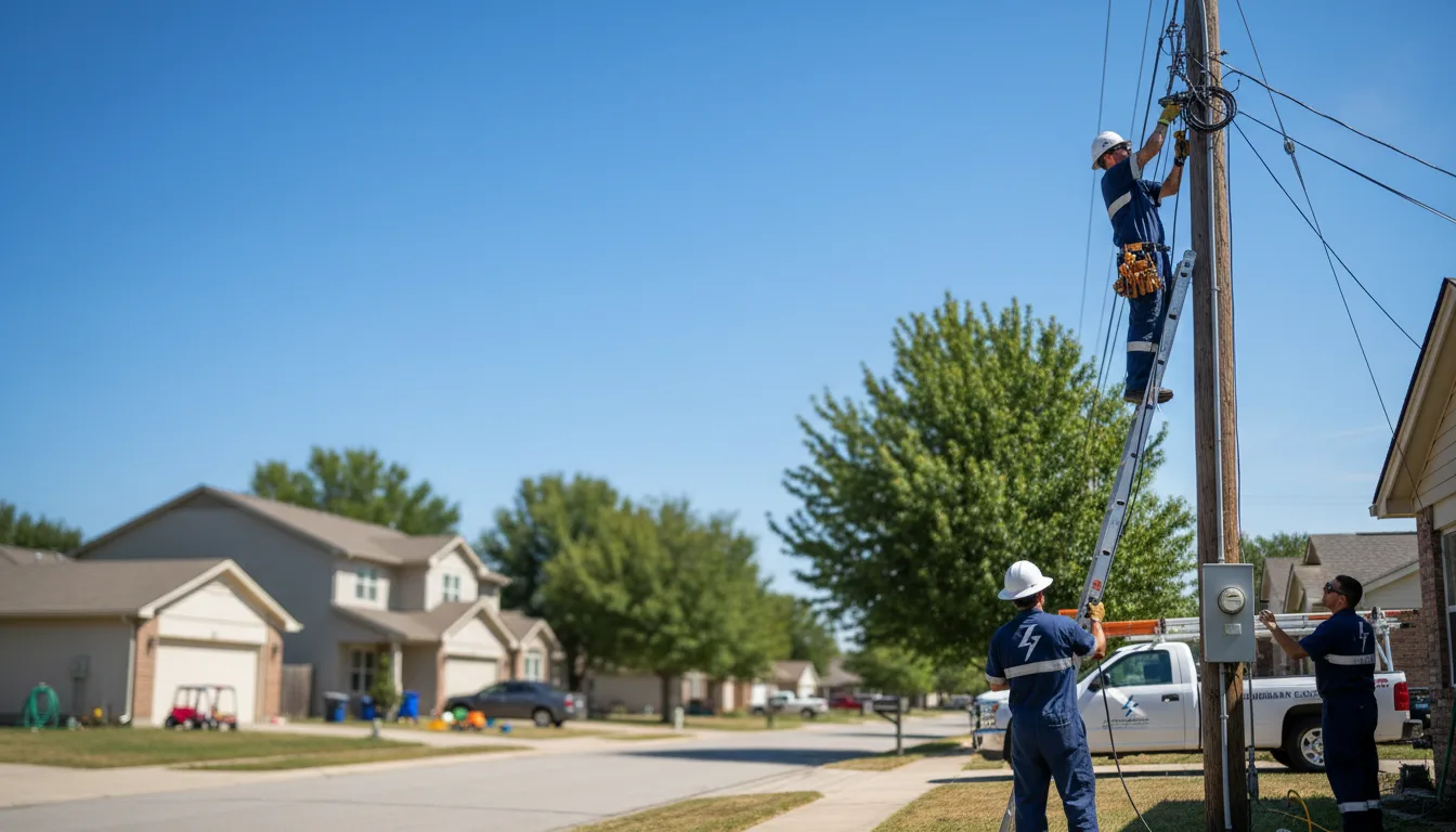 Residential electrician providing installation services in Lake Ariel, PA